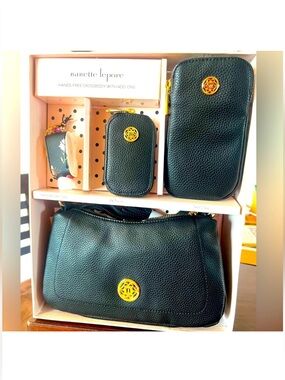 Nanette Lepore 4 piece wallet/bag in decorative box set.